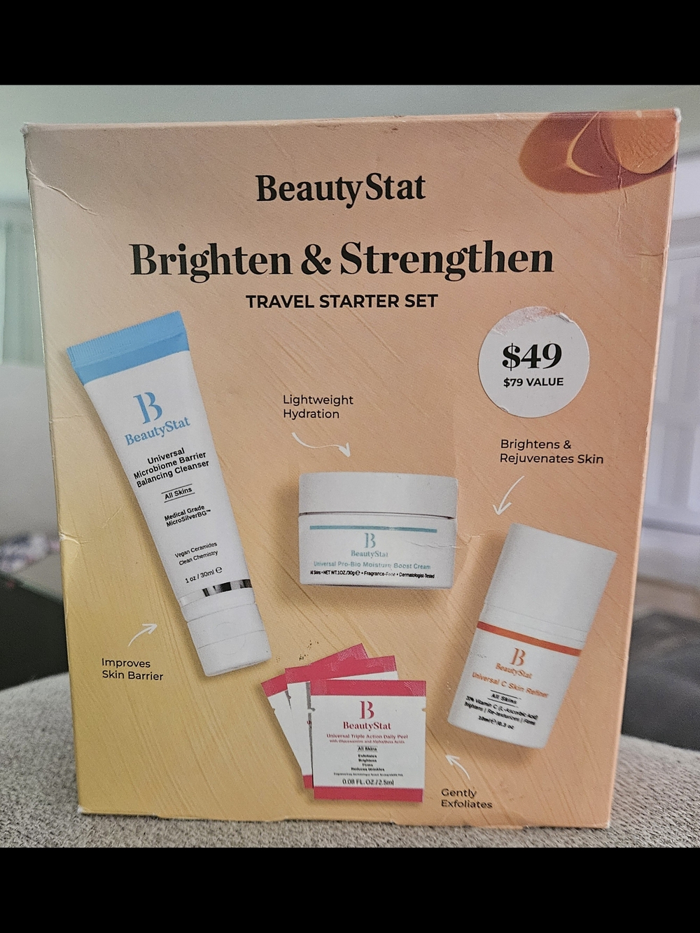 BeautyStat Brighten & Strengthen Travel Starter Set -